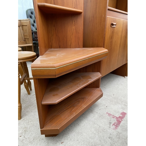 2601 - TWO RETRO TEAK G-PLAN UNIT TOPS AND CORNER UNIT