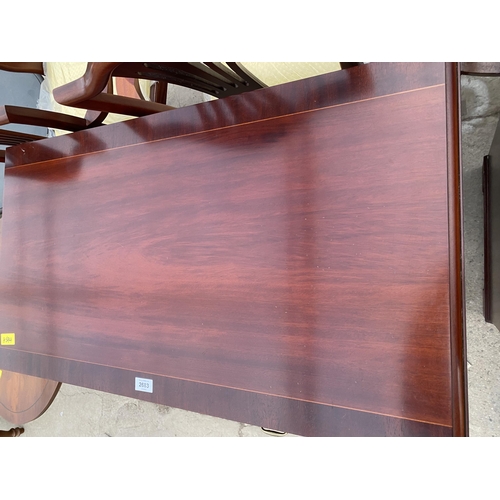 2683 - A MAHOGANY AND CROSSBANDED SOFA TABLE