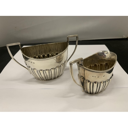 1 - A VICTORIAN SILVER THREE PIECE BACHELOR'S TEA SET, HALLMARKS FOR BIRMINGHAM, 1896, TOTAL WEIGHT 452G... 