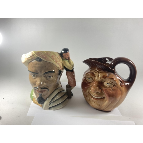 705 - TWO ROYAL DOULTON TOBY JUGS TO INCLUDE OTHELLO AND JOHN BARLEYCORN