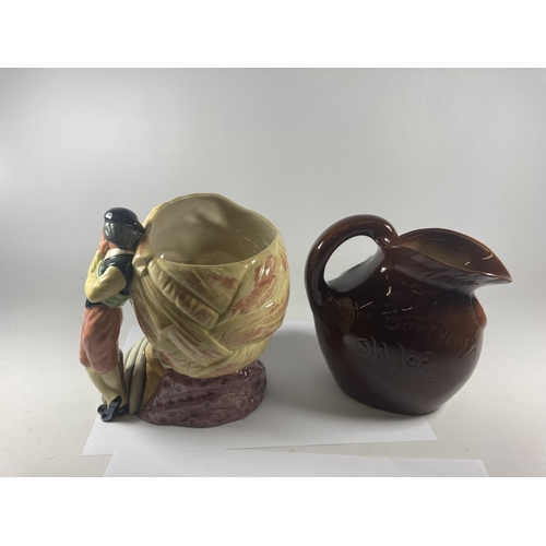 705 - TWO ROYAL DOULTON TOBY JUGS TO INCLUDE OTHELLO AND JOHN BARLEYCORN