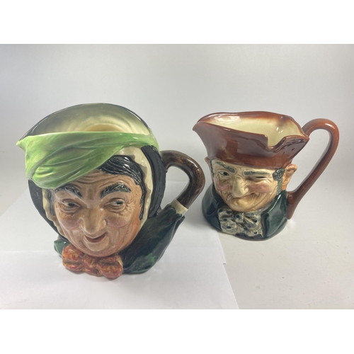 711 - TWO ROYAL DOULTON TOBY JUGS TO INCLUDE SAIRY GAMP AND OLD CHARLIE