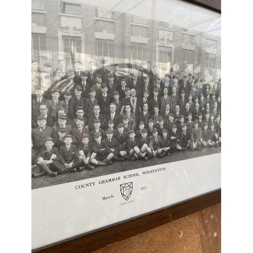 1589 - A VINTAGE 1930'S WOLSTANTON COUNTY GRAMMAR SCHOOL PHOTO