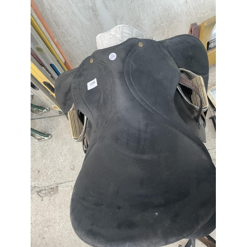 1694 - A SADDLE STAND, A WINTEC 200 SADDLE AND HEAD COLLARS ETC