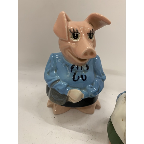 128 - THREE WADE NAT WEST PIG MONEY BANKS - 1 A/F