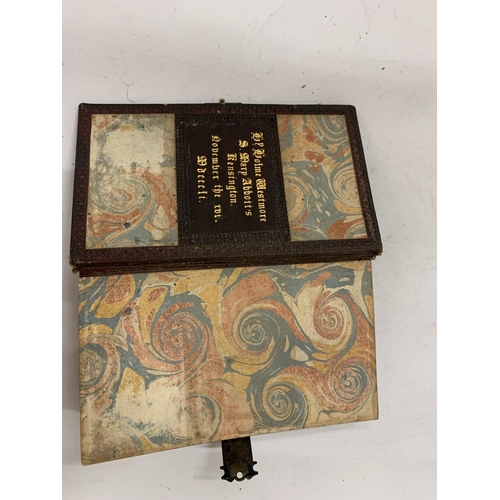 171 - A LEATHER BOUND 1844 BOOK OF COMMON PRAYER WITH PSALMS AND FORMS OF ORDINATION SERVICES, VERY GOOD C... 