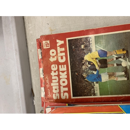 174 - A LARGE QUANTITY OF VINTAGE STOKE CITY PROGRAMMES