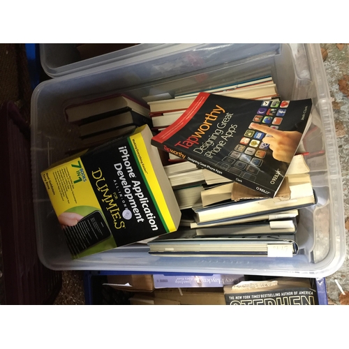 1063 - A LARGE QUANTITY OF BOOKS TO INCLUDE ART, HISTORIC, ANTIQUE GUIDES, MILITARY, NOVELS, ETC - 3 BOXES