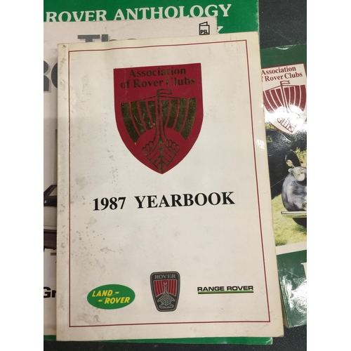 1098 - A QUANTITY OF ROVER CAR BOOKS