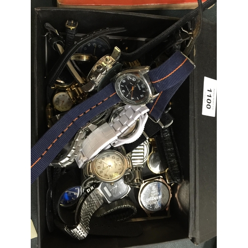 1100 - A LARGE QUANTITY OF WRIST WATCHES TO INCLUDE LORUS, ETC