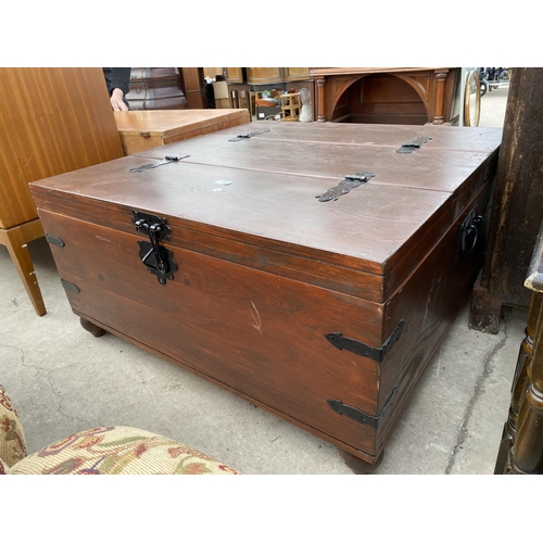 2756 - A TREASURE CHEST COFFEE TABLE, 36