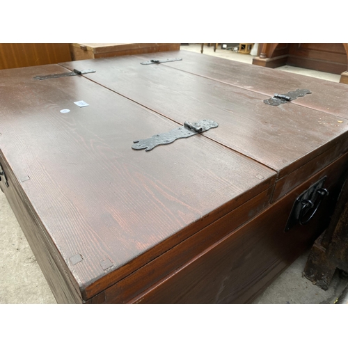 2756 - A TREASURE CHEST COFFEE TABLE, 36