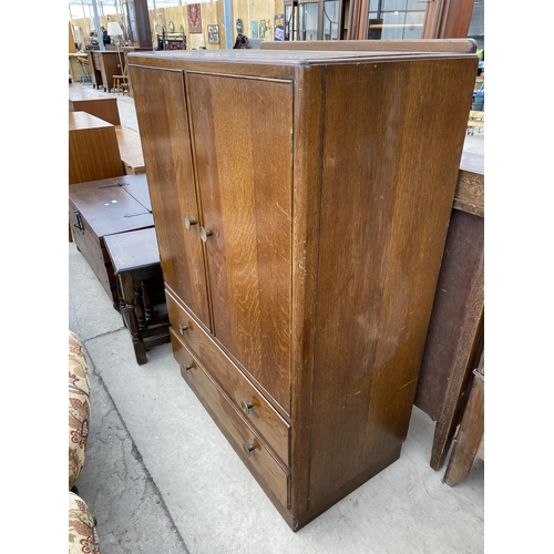 2758 - A MID 20TH CENTURY OAK TALLBOY, 33