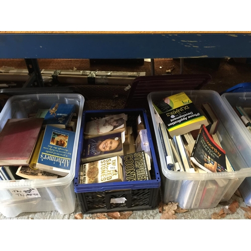 1063 - A LARGE QUANTITY OF BOOKS TO INCLUDE ART, HISTORIC, ANTIQUE GUIDES, MILITARY, NOVELS, ETC - 3 BOXES