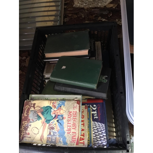 1066 - A QUANTITY OF VINTAGE BOOKS TO INCLUDE ENID BLYTON, CASSEL'S BOOK OF KNOWLEDGE, REFERENCE, ETC - 2 B... 