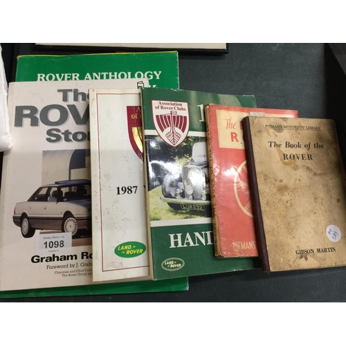 1098 - A QUANTITY OF ROVER CAR BOOKS