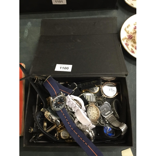 1100 - A LARGE QUANTITY OF WRIST WATCHES TO INCLUDE LORUS, ETC