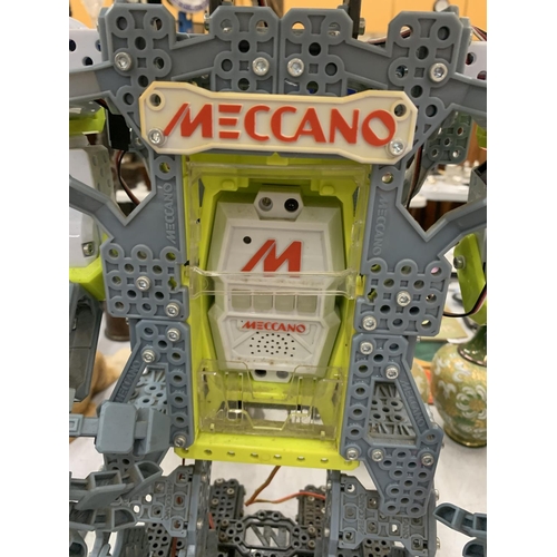 191 - A LARGE MECCANO ROBOT WORKING AT TIME OF CATALOGUING, HEIGHT APPROX 61CM