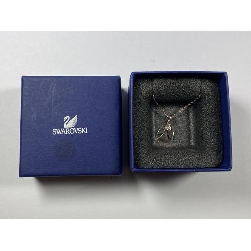 659 - A SWAROVSKI ANGEL CRYSTAL NECKLACE, BOXED