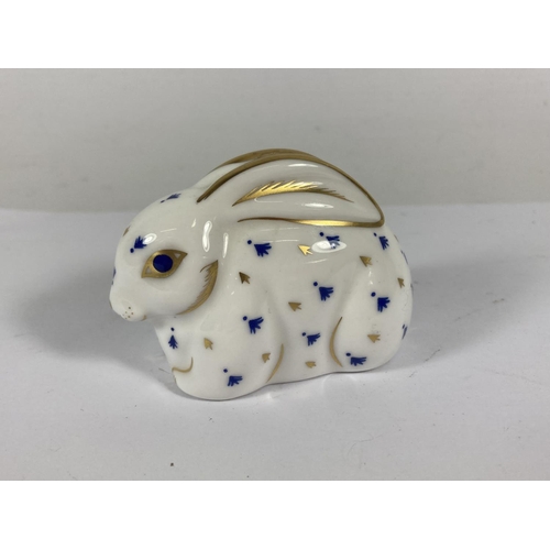 736 - A ROYAL CROWN DERBY RABBIT (SECOND)