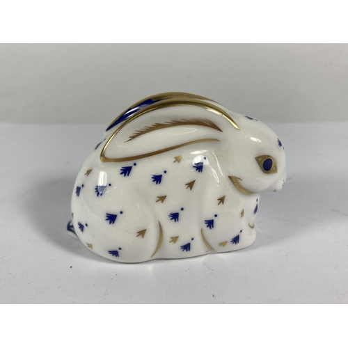 736 - A ROYAL CROWN DERBY RABBIT (SECOND)