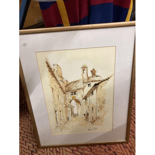 950 - THREE ORIGINAL WATERCOLOURS BY WILLIAM SPRY