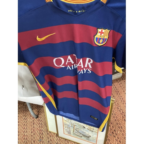 952 - A BARCELONA NUMBER 10 MESSI SHIRT