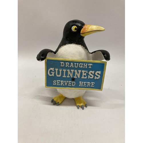 968 - A 'DRAUGHT GUINNESS SERVED HERE' PENGUIN HEIGHT 20CM