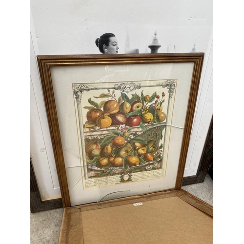 1768 - AN ASSORTMENT OF FRAMED PRINTS AND PICTURES