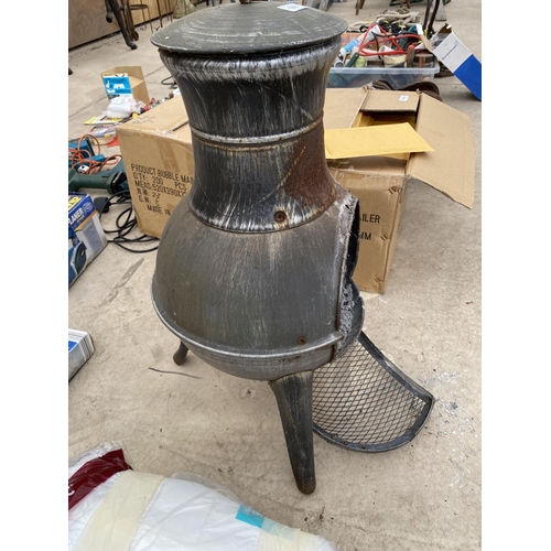 1851 - A METAL GARDEN CHIMENEA