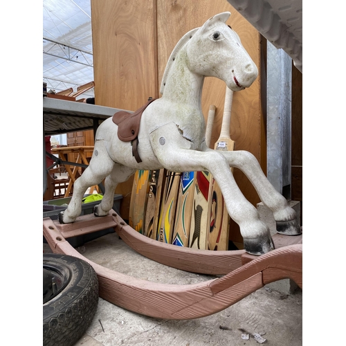 1925 - A PLASTIC CHILDRENS ROCKING HORSE