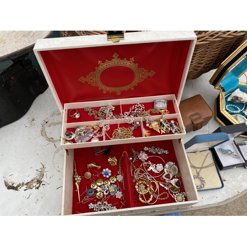 1964 - A LARGE ASSORTMENT OF COSTUME JEWELLERY