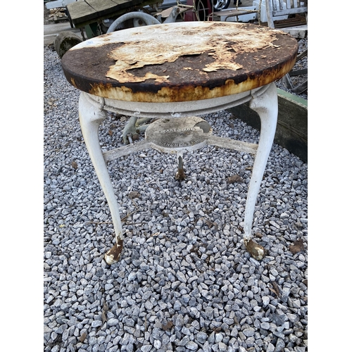 2023 - A HEAVY CAST IRON PUB TABLE