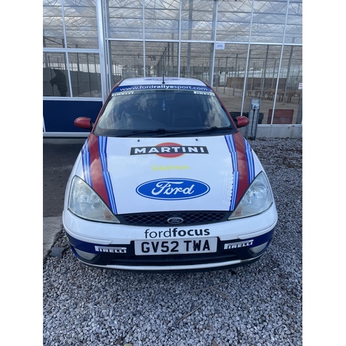 1550 - A 2002 52 REG FORD FOCUS MP3, 1.8 LITRE, REGISTRATION GC52 TWA 172388 MILES AT TIME OF CATALOGING (N... 