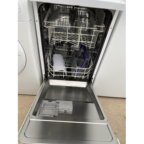 2303 - A WHITE BEKO SLIMLINE DISHWASHER