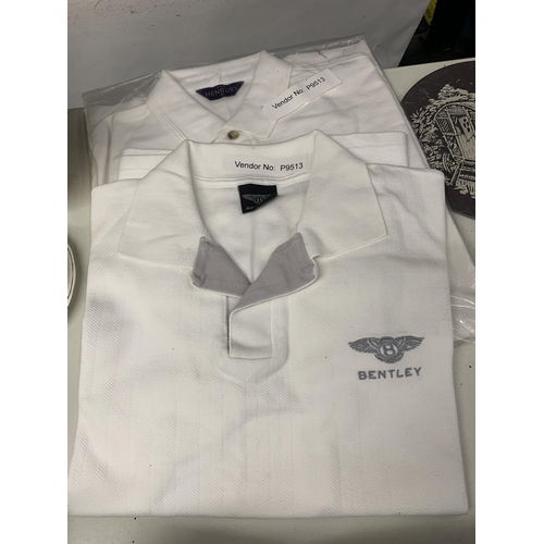 1159 - THREE BENTLEY POLO SHIRTS, SIZE XL - AS NEW