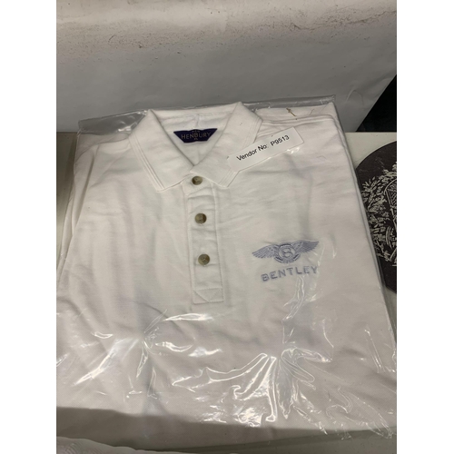 1159 - THREE BENTLEY POLO SHIRTS, SIZE XL - AS NEW