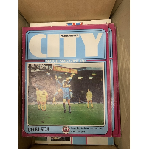 887 - A COLLECTION OF 1970'S MANCHESTER CITY PROGRAMMES TO INCLUDE 1978 UEFA CUP FIRST ROUND