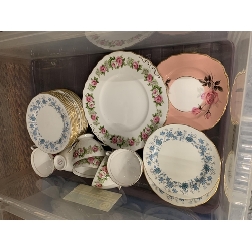 762 - TWO BOXES OF COLCLOUGH CERAMICS PART TEASETS