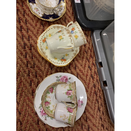 773 - TWO BOXES OF ASSORTED CERAMICS TO INCLUDE A COALPORT CUP AND SAUCER, COLLINGWOOD, ETC