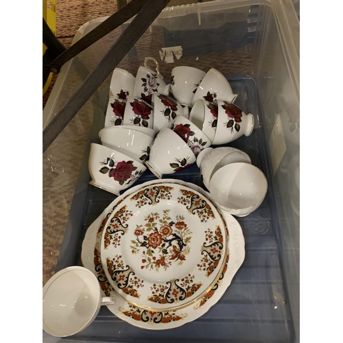 774 - TWO BOXES OF ASSORTED COLCLOUGH PART DINNER SETS