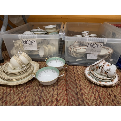 778 - TWO BOXES OF ASSORTED AYNSLEY PART DINNER SETS