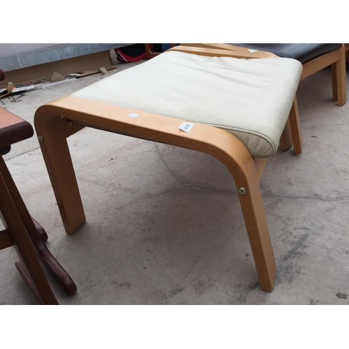 2834 - A MODERN IKEA BENTWOOD STOOL