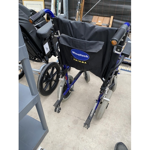 2082 - A FOLDING WHEELTECH ENIGMA WHEEL CHAIR