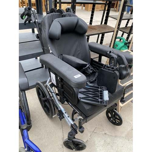 2083 - A FOLDING INVACARE WHEEL CHAIR