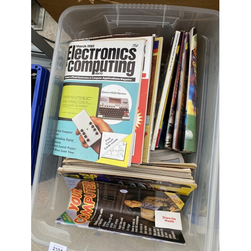 2104 - AN ASSORTMENT OF ELECTRONICS AND HI-FI MAGAZINES