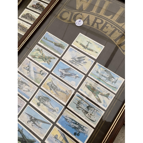 2109 - AN ASSORTMENT OF FRAMED WILL'S CIGARETTE CARDS