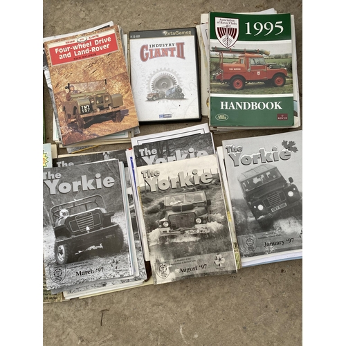 2122 - A LARGE COLLECTION OF VARIOUS LAND ROVER MAGAZINES