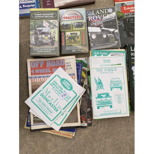 2122 - A LARGE COLLECTION OF VARIOUS LAND ROVER MAGAZINES