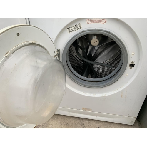 2304 - A WHITE BEKO WASHING MACHINE BELIEVED WORKING ORDER BUT NO WARRANTY